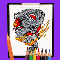 Legendary Dragon Coloring Book