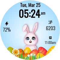 Easter Bunny Time Watch Face