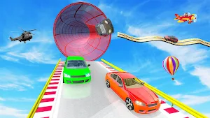 Prado Stunt Racing Car Games - 3D Ramp Car Stunts Screenshot 2