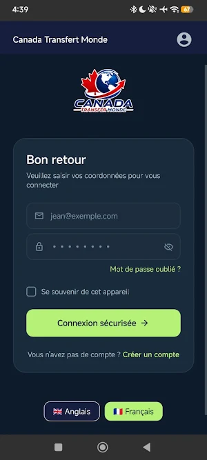 Canada Transfert Monde Screenshot 1