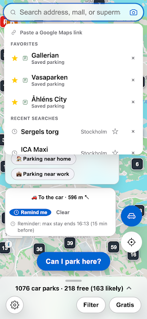 ParkGratis: Sweden parking screenshot 4