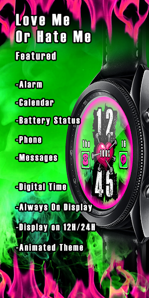 Love Me Or Hate Me_Watchface Screenshot 1