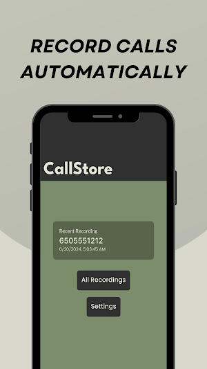 CallStore - Auto Call Recorder Screenshot 1