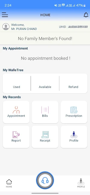 Aakash Patient Portal Screenshot 1