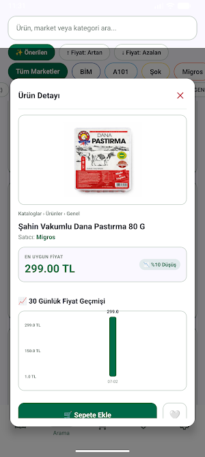 Market : İndirim Takip Screenshot 3