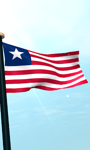 Liberia Flag 3D Free Wallpaper Screenshot 3