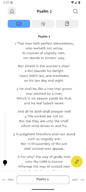 The Psalms App Screenshot 1