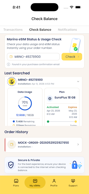Marino eSIM Screenshot 3