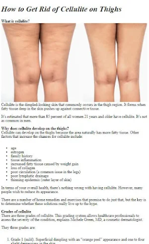 How to Get Rid of Cellulite Screenshot 1