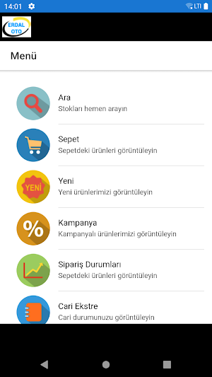 Erdal Otomotiv B2B Screenshot 1