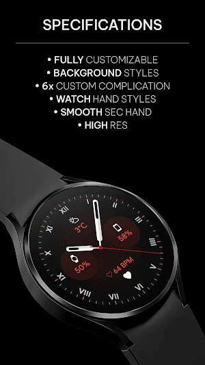 Awf Analog PRO: Watch face Screenshot 1
