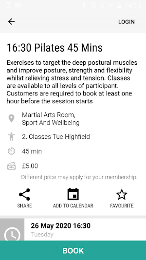 UoS Sport Screenshot 2