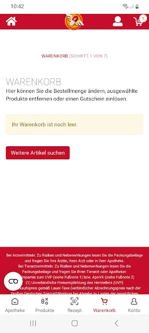 Fliegende-Pillen.de Apotheke Screenshot 3