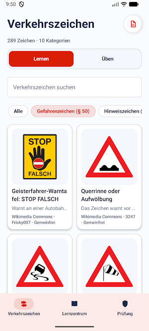 Verkehrszeichen Österreich Screenshot 0