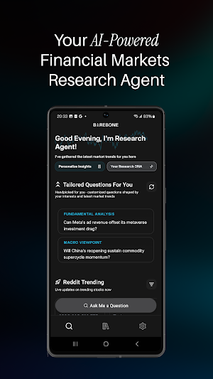 Barebone - AI Finance Research Screenshot 0