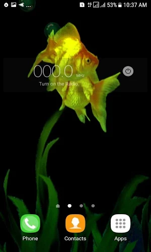 Golden Fishes Live Wallpaper Screenshot 1