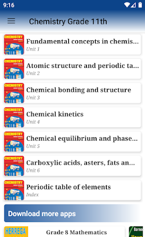 Chemistry Grade 11th Screenshot 3