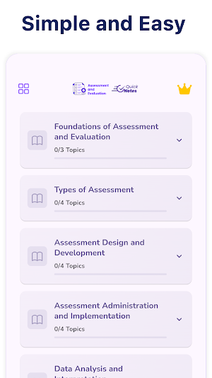 Assessment and Evaluation Screenshot 3