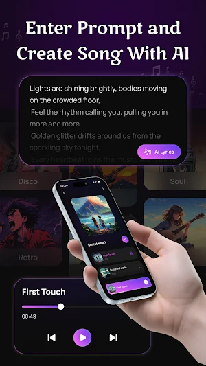 Loxira - AI Song & Music Maker Screenshot 1