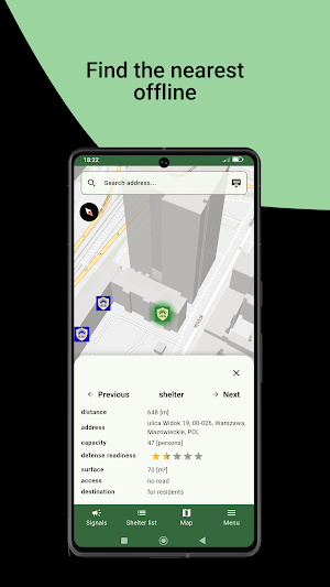 To Shelter - shelters offline Screenshot 1