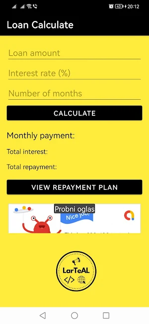 Loan Calculator Screenshot 0