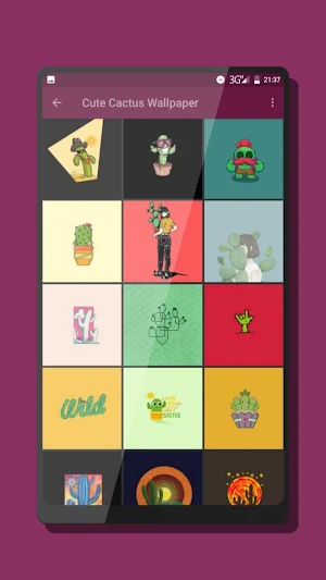 Cute Cactus Wallpapers Screenshot 0