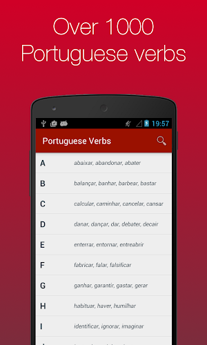 Portuguese Verb Conjugator Screenshot 0