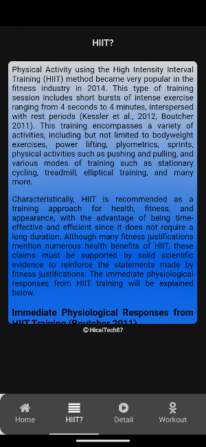 HIIT Cardio Workout Screenshot 1