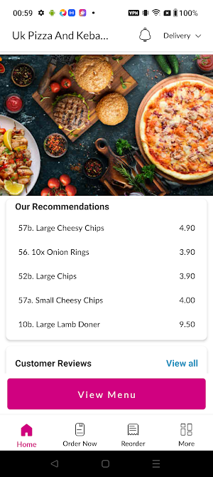 Uk Pizza And Kebab House Screenshot 1