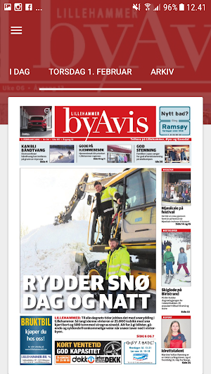 Lillehammer Byavis Screenshot 0