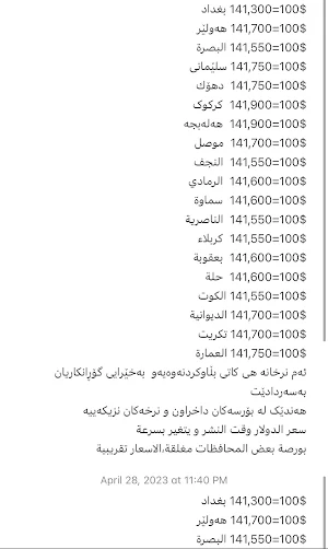 نرخی دراو:بورصة العراق Screenshot 1