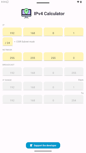 SJ IPv4 Calculator Screenshot 3