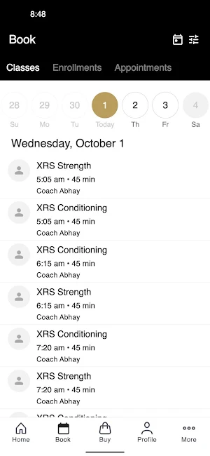XRS GYM Screenshot 1