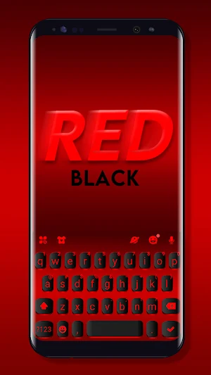 Black Red Keyboard Background Screenshot 0