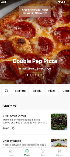 Green Fire Pizza Screenshot 1
