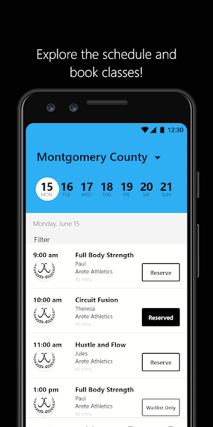 Arete Athletics Screenshot 2