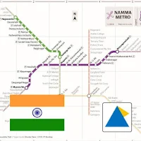 BANGALORE METRO TOURIST MAP