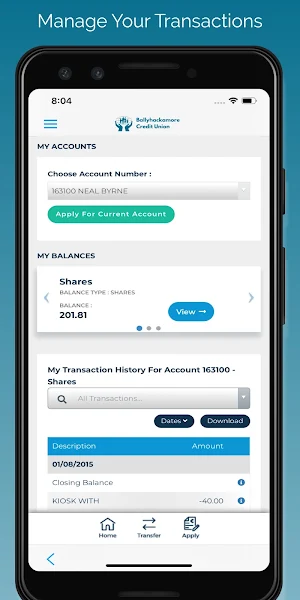Ballyhackamore Credit Union Screenshot 1