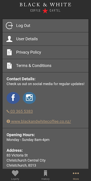 Black & White Coffee Cartel Screenshot 2