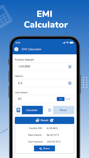 Loan EMI Calculator Screenshot 0