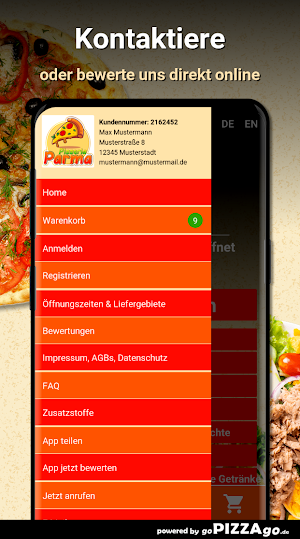 Pizzeria Parma Essen Screenshot 2