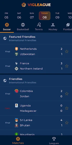 VipLeague - Live Sports Screenshot 1