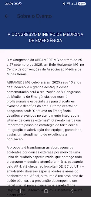 Congresso Abramede MG Screenshot 2