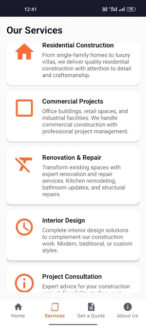OL Build Construction Services Screenshot 2