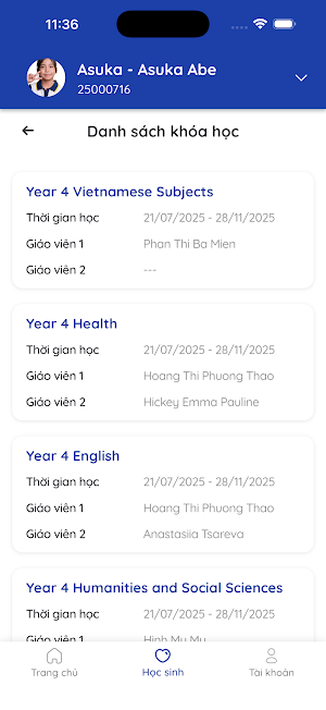 My VAS - Trường THPT Việt Âu Screenshot 2