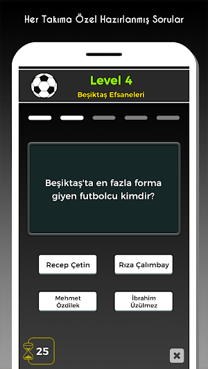 4 Büyük Futbol Bilgi Yarışması Screenshot 1