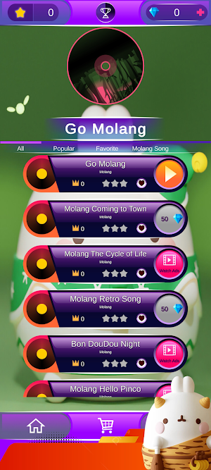 Funny Molang Tile Hop Screenshot 0