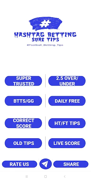 Hashtag Betting Sure Tips Screenshot 1