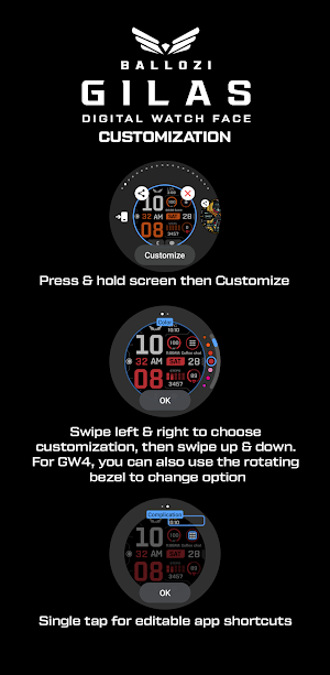 Ballozi GILAS Watch Face Screenshot 3