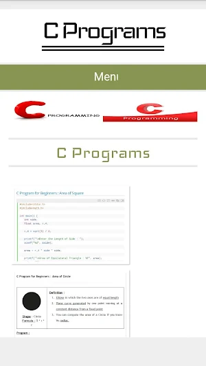 C Programs Offline Tutorials Screenshot 2